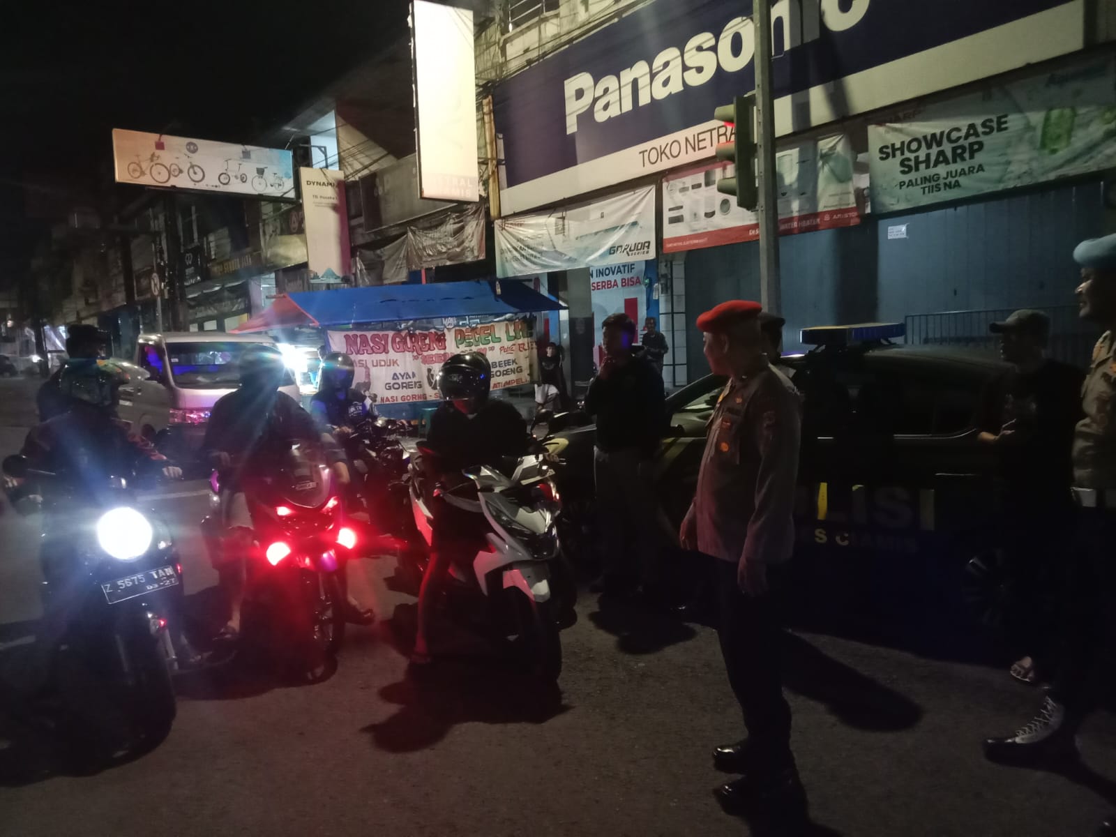 Cipkon di Bulan Ramadan, Polres Ciamis Patroli Jelang Sahur di Area Publik dan Jalanan Pusat Kota