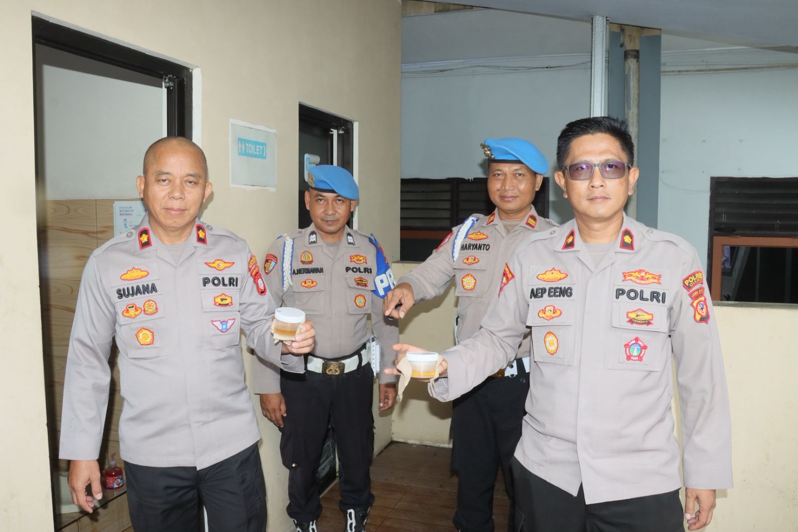 Sidokkes Polres Ciamis Laksanakan Tes Urine 80 Personel, Wujud Komitmen Polri Bersih dari Narkoba