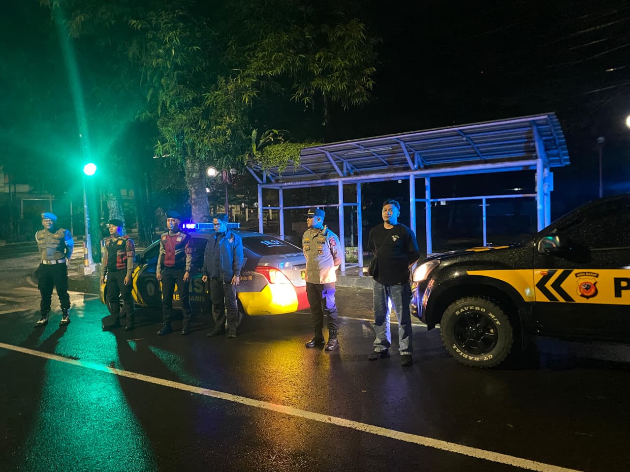 Patroli Biru Menjelang Sahur, Polres Ciamis Tingkatkan Pengamanan dan Cegah Kriminalitas Selama Ramadhan 1447 H