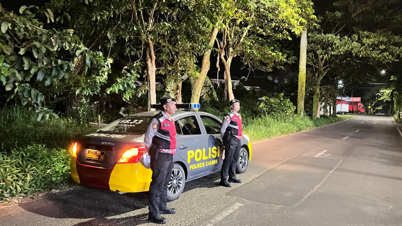 Patroli Biru di Jalur Rawan Kejahatan, Polres Ciamis Perkuat Pencegahan Begal dan Balap Liar