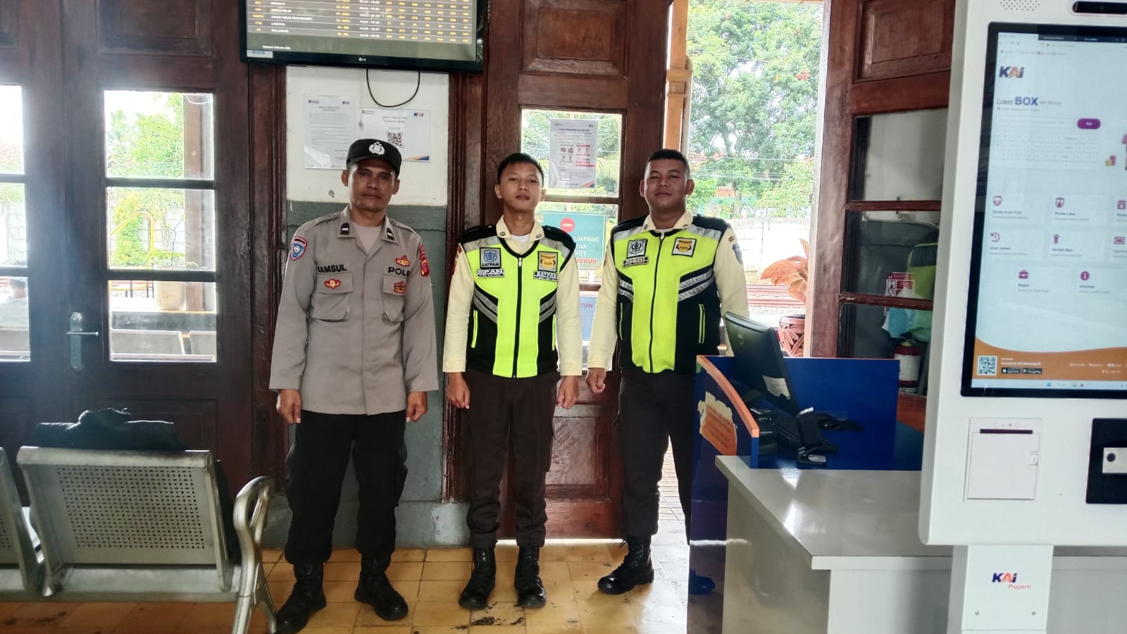 Sambang Binluh ke Satpam PT KAI Ciamis, Polsek Ciamis Perkuat Sinergi dan Pengamanan Arus Mudik Idul Fitri 1447 H