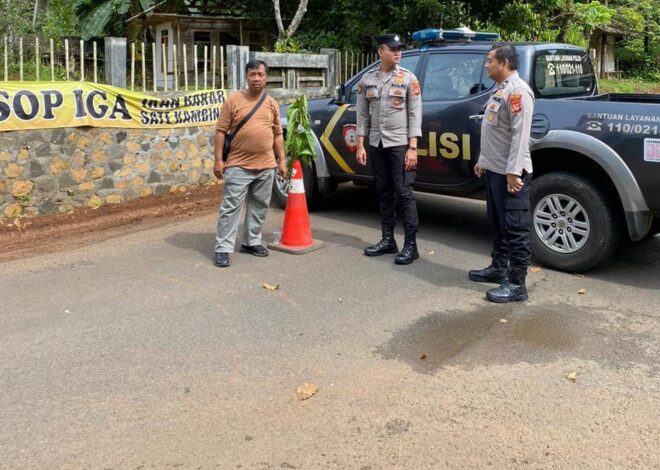 Cipkon di Bulan Ramadan, Polsek Sukadana Polres Ciamis Patroli ke Jalan Antisipasi Tindak Kriminalitas