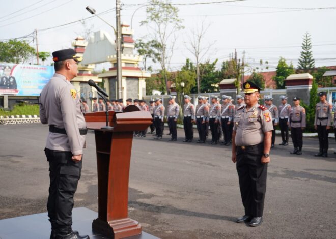 Polres Ciamis Gelar Upacara Korp Raport Kenaikan Pangkat Pengabdian, Wujud Apresiasi dan Penguatan Komitmen Pelayanan