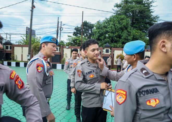 Kasi Propam Lakukan Pengecekan Gaktiblin di Lingkungan Polres Karawang