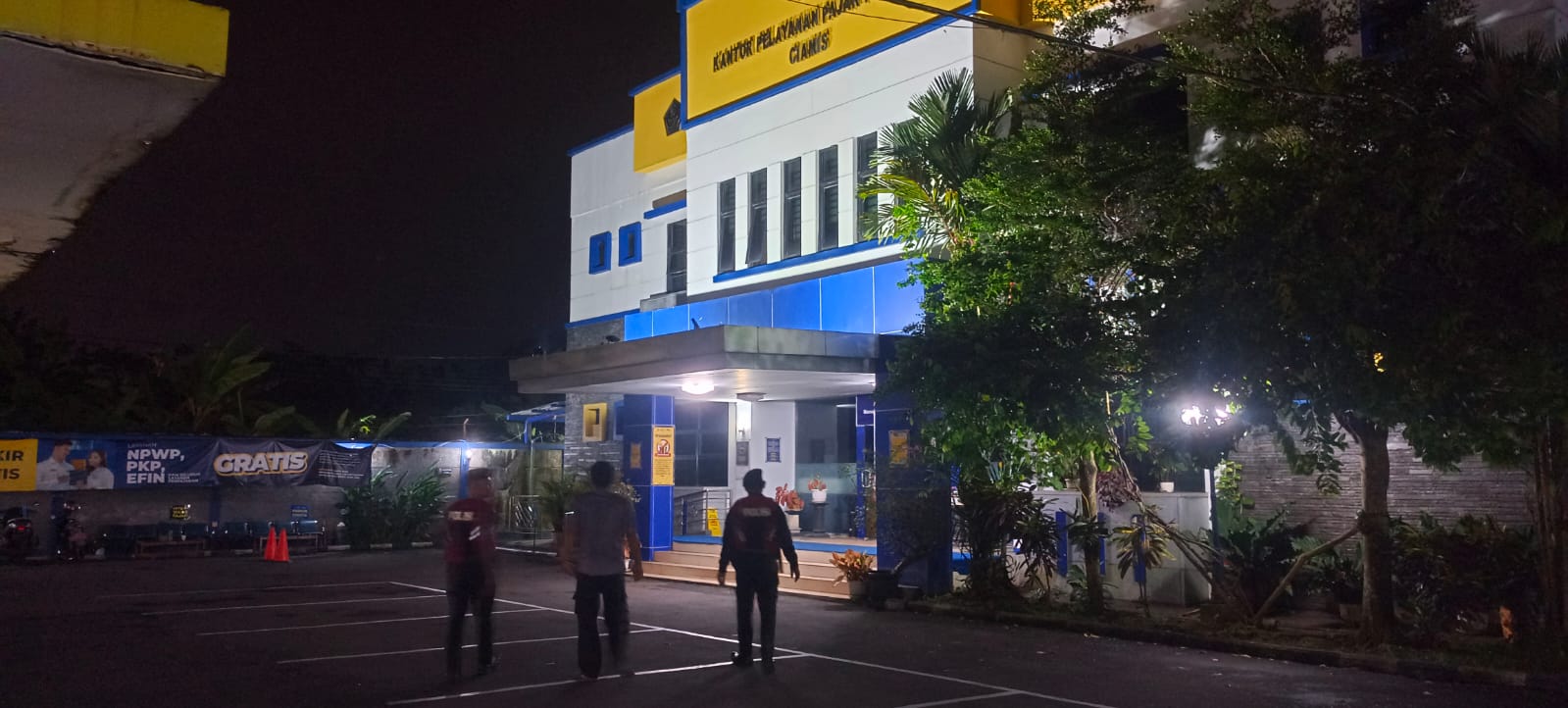 Cipkon di Jam Rawan, Satuan Samapta Polres Ciamis Patroli ke Kawasan Kantor Pajak Ciamis
