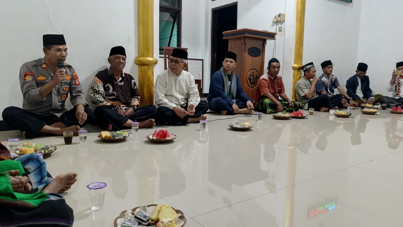 Polsek Pamarican Polres Ciamis Ikuti Tarling Bersama Warga Masyarakat Desa Bantarsari