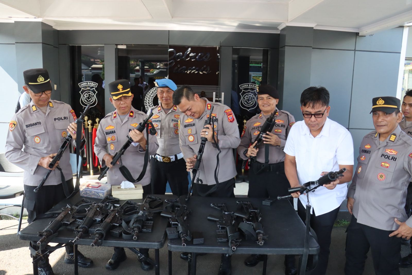 Polres Ciamis Lakukan Pemeriksaan Senjata Api Personel untuk Jaga Profesionalitas dan Keamanan Tugas