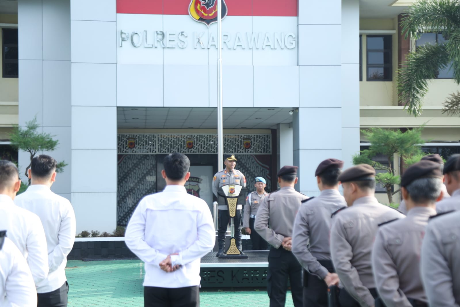 Ini Arahan Kapolres Karawang Dalam Apel Pagi