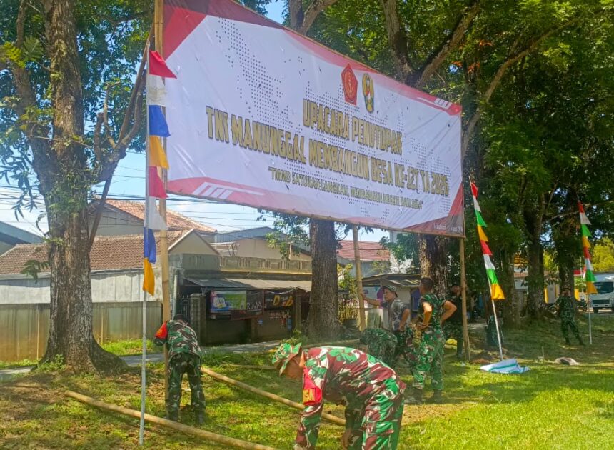 Persiapan Penutupan, Seluruh Program TMMD Ke-127 di Parakanlima Rampung 100 Persen
