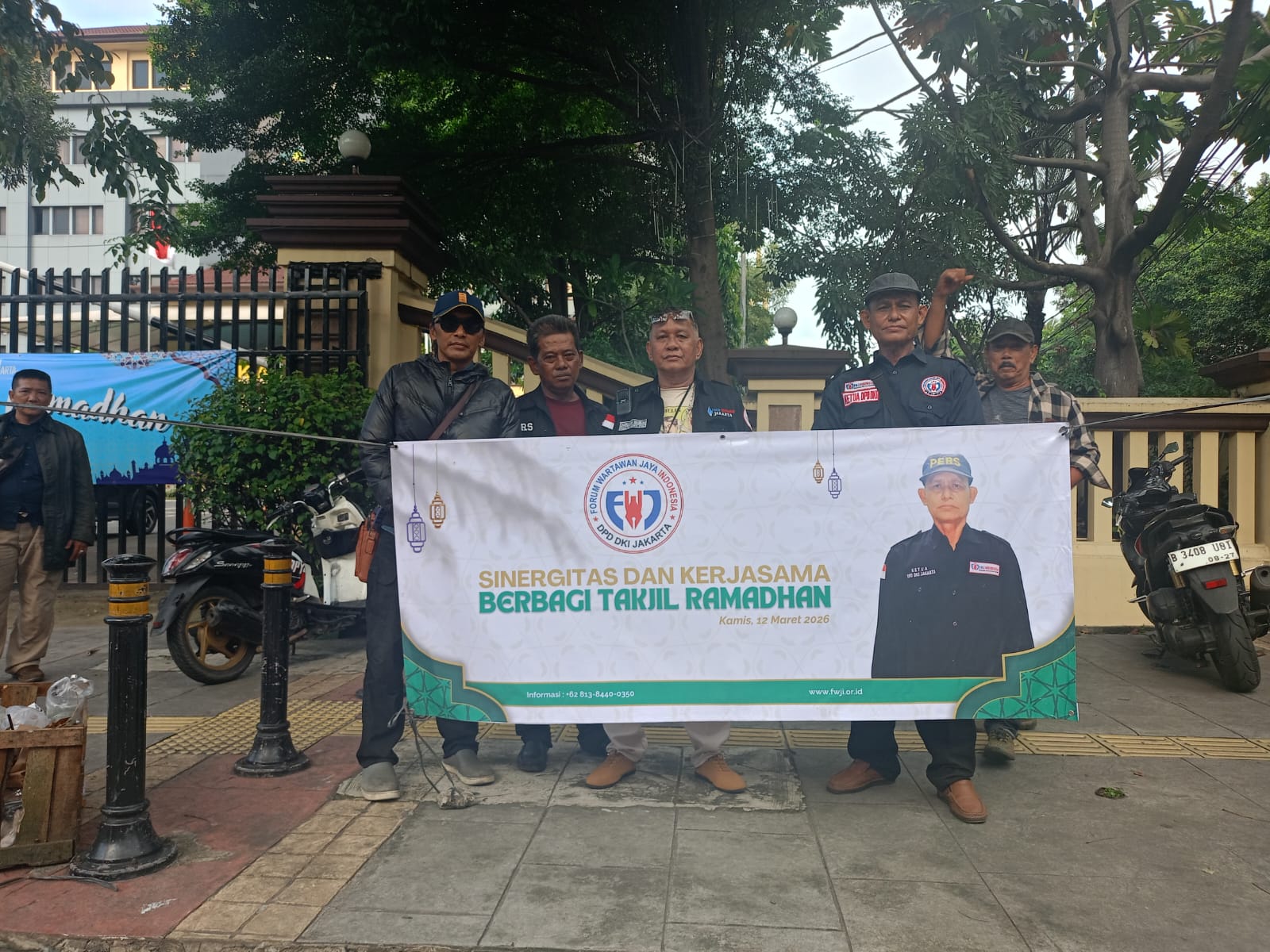 Menyemarakkan Bulan Suci Ramadhan 1447H/2026, Forum Wartawan Jaya Indonesia (FWJI) DKI Jakarta Gelar Aksi Bagi Takjil