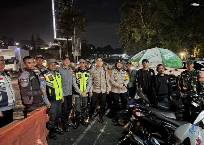 Polsek Megamendung Dalam Operasi KRYD Gabungan Berikan Rasa Aman Dibulan Suci Ramadhan