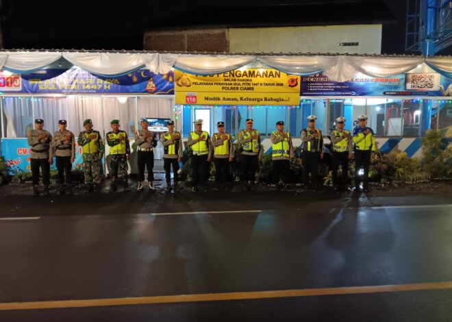 Polsek Cikoneng Gelar Apel Personel Pos Pam Sindangkasih untuk Perkuat Pengamanan Ops Ketupat Lodaya 2026