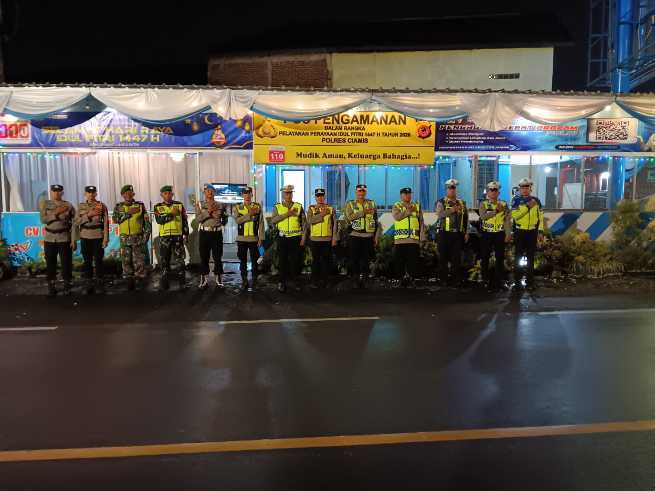 Polsek Cikoneng Gelar Apel Personel Pos Pam Sindangkasih untuk Perkuat Pengamanan Ops Ketupat Lodaya 2026