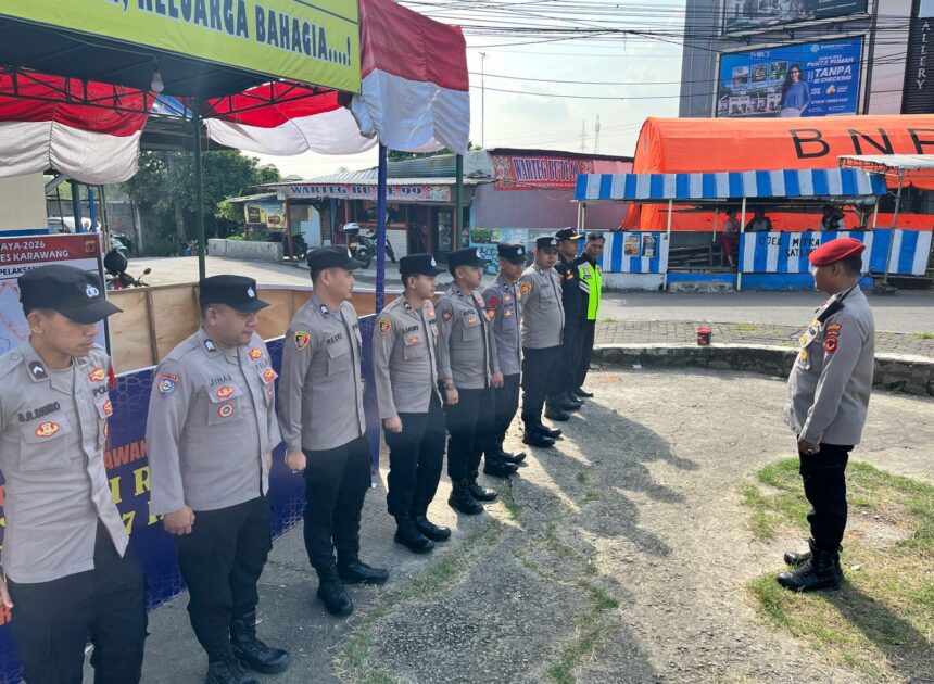 Kesiapan Pos Pam Pendeuy, Polres Karawang Pastikan Kelancaran Operasi Ketupat Lodaya