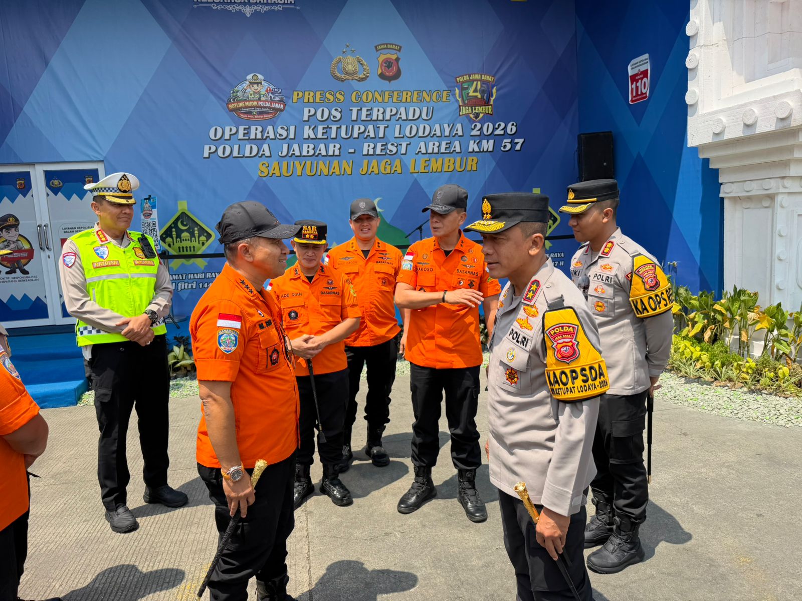 Kabasarnas Tinjau Pos Terpadu KM 57, Pastikan Kesiapan Personel Hadapi Mudik Lebaran 2026