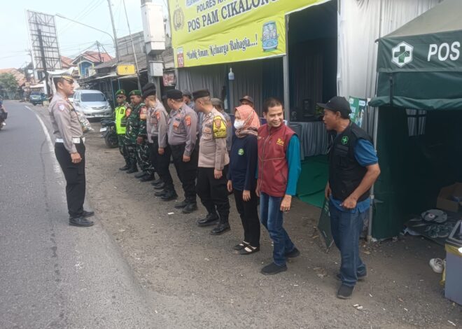 Pengamanan Kelancaran Arus Mudik Pospam Cikalong Kondusif