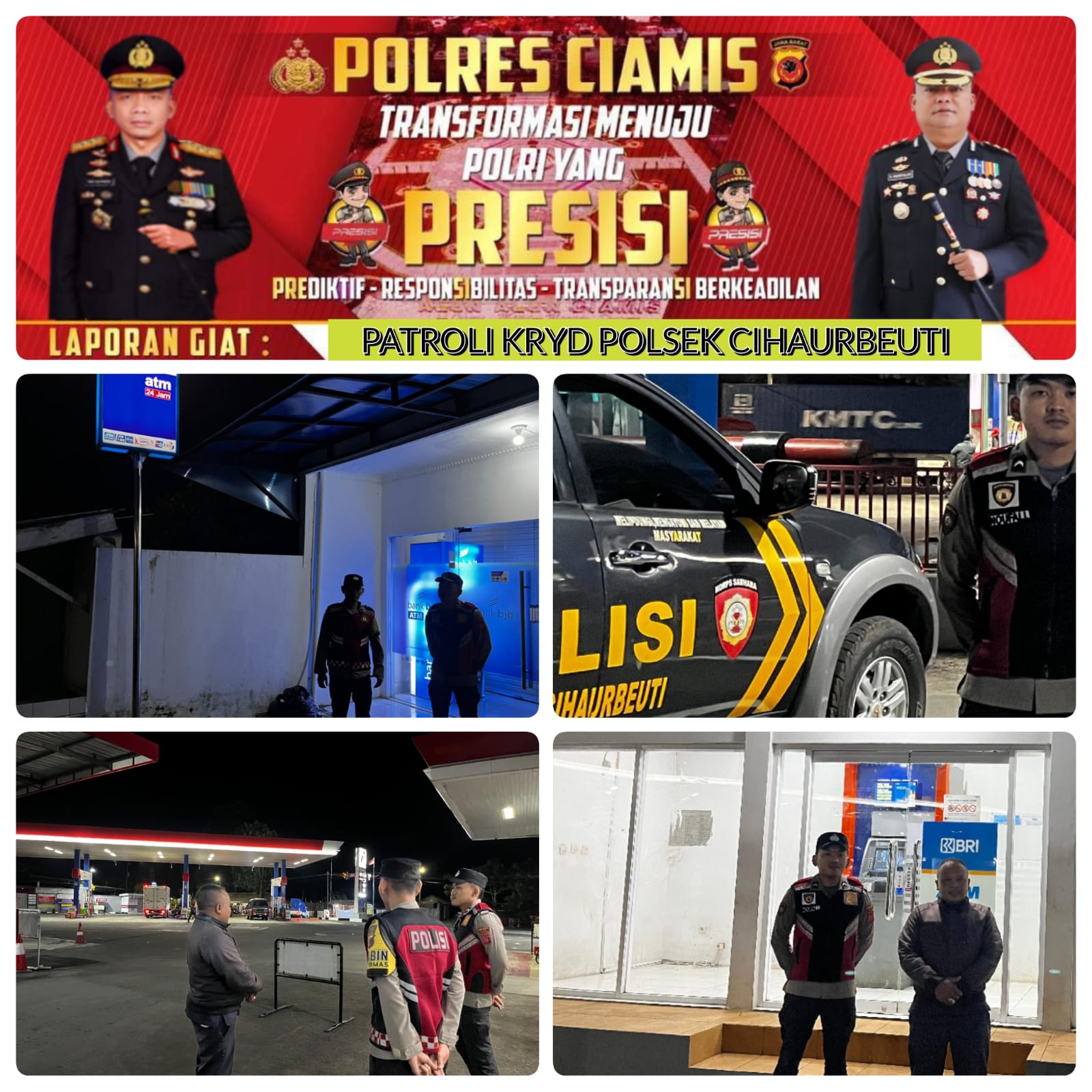 Cipkon Hari Idul Fitri 1447 H, Polsek Cihaurbeuti Intens Patroli KRYD Beri Kenyamanan Masyarakat