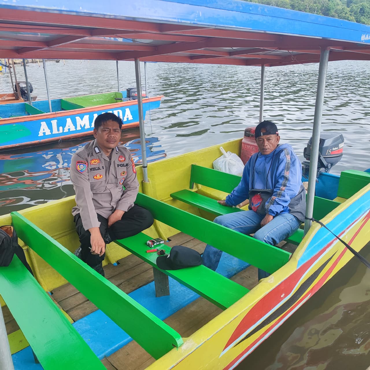 Libur Hari Raya Idul Fitri, Polsek Panjalu Intens Lakukan Patroli di Kawasan Objek Wisata