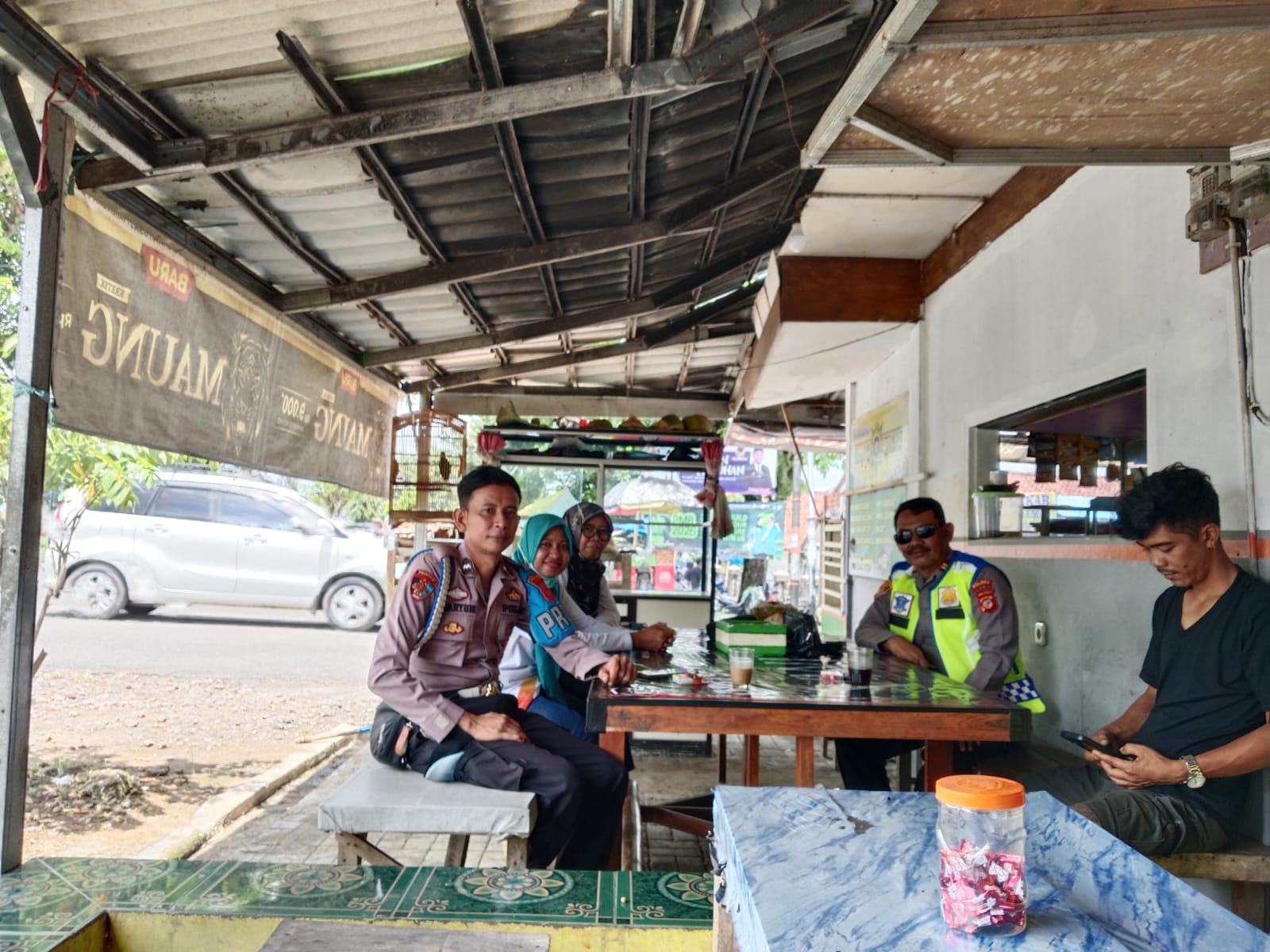 Polsek Lakbok Laksanakan Patroli Perbatasan, Pastikan Arus Lalu Lintas Tetap Lancar di Bendungan Manganti