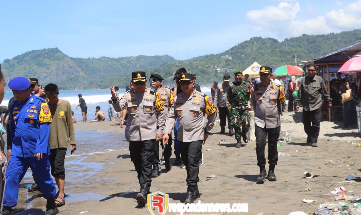 Kapolda Jabar Tinjau Wisata Pantai Karanghawu, Tekankan Keselamatan Pengunjung
