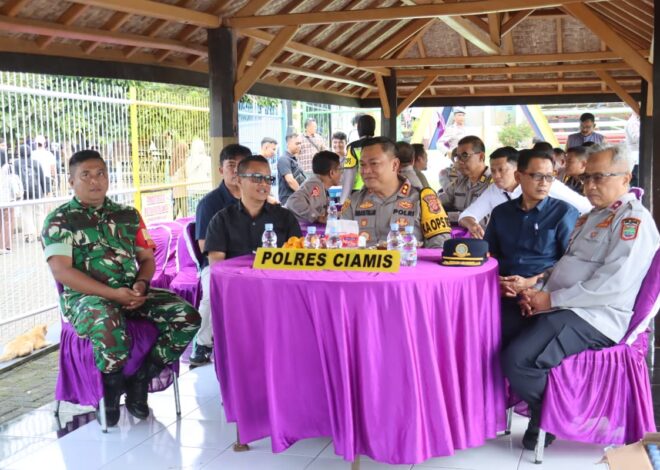 Polres Ciamis Ikuti Anev Nasional dan Monitoring Wisata, Pastikan Keamanan Perayaan Idul Fitri Tetap Kondusif
