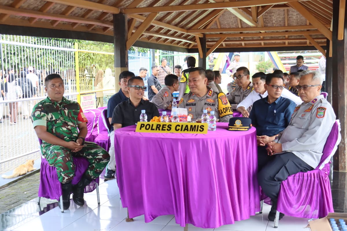 Polres Ciamis Ikuti Anev Nasional dan Monitoring Wisata, Pastikan Keamanan Perayaan Idul Fitri Tetap Kondusif