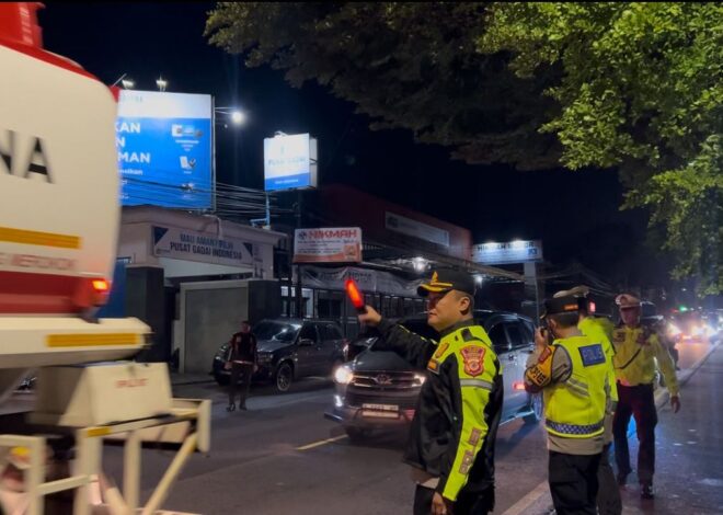 Kapolres Ciamis Pimpin Langsung Pengaturan Arus Lalu Lintas di Jalur Nasional 3