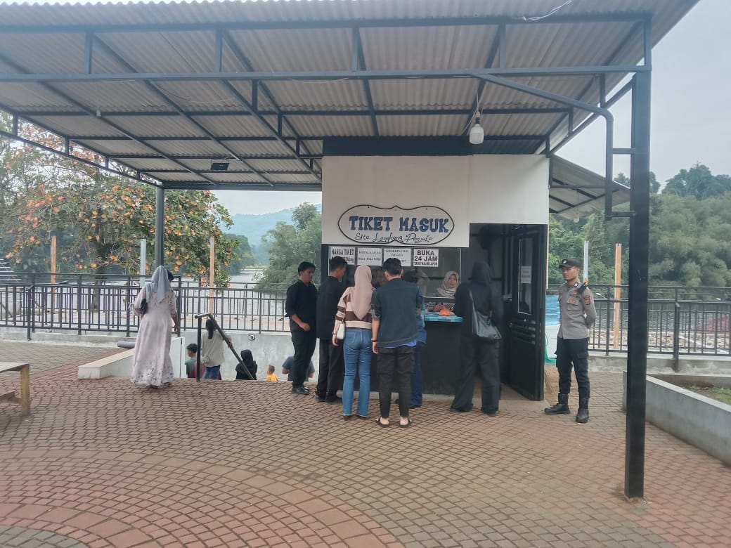 Libur Lebaran 2026, Polsek Panjalu Pantau Aktivitas di Area Wisata dan Keramaian Warga