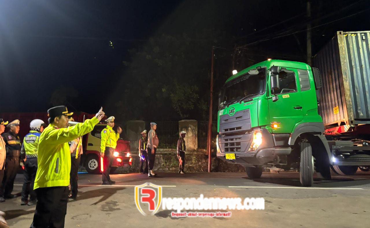 Kapolres Sukabumi Tertibkan Truk Sumbu 3 dan Mobil Bak Terbuka, Demi Keselamatan Pasca Lebaran