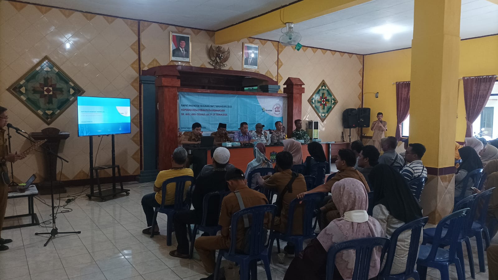 Ikuti RAT KDMP Imbanagara, Polsek Ciamis Himbau Bisa Transparan Guna Cegah Konflik Sosial