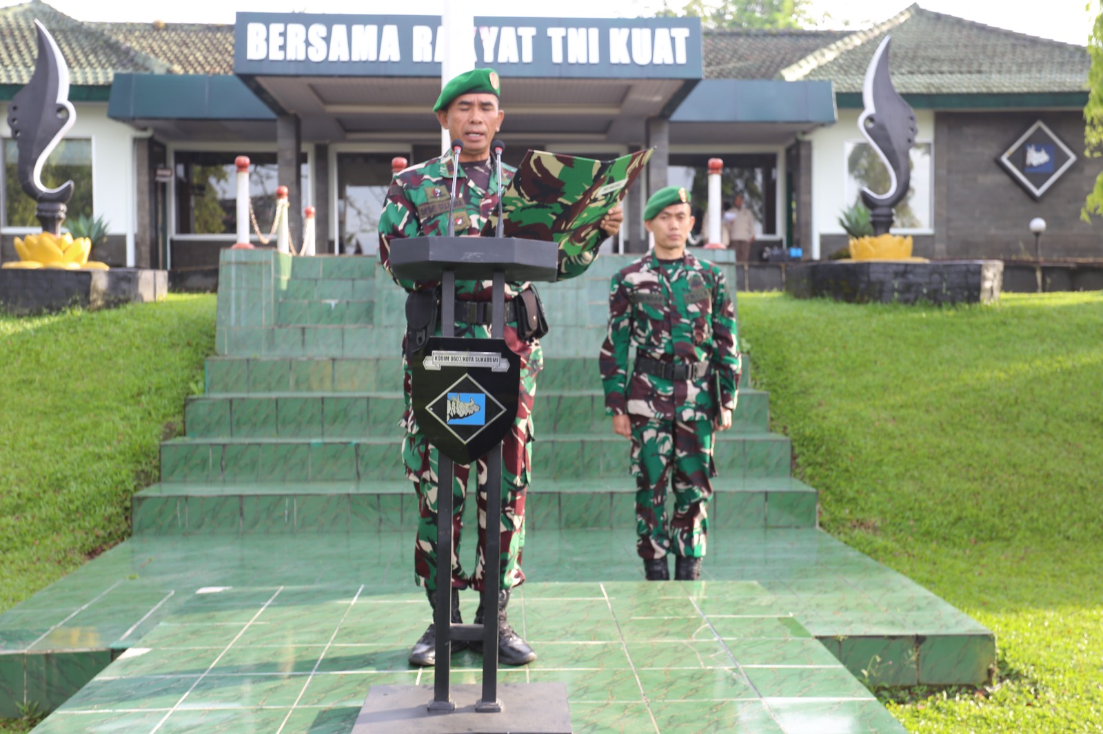 Upacara Minggu Pertama April 2026, Kodim 0607/Kota Sukabum