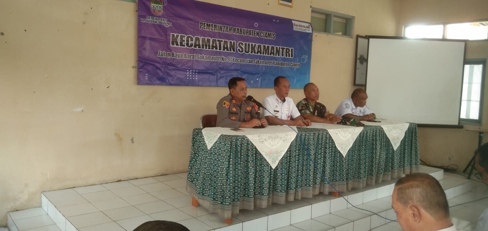 Peran Aktif Polres Ciamis dalam Rapat Koordinasi Kecamatan Sukamantri, Perkuat Sinergi Jaga Kondusivitas Wilayah