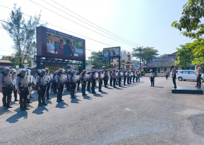 Latihan Dalmas Polres Ciamis, Peran Polisi Tingkatkan Kesiapsiagaan Pengendalian Massa Secara Profesional