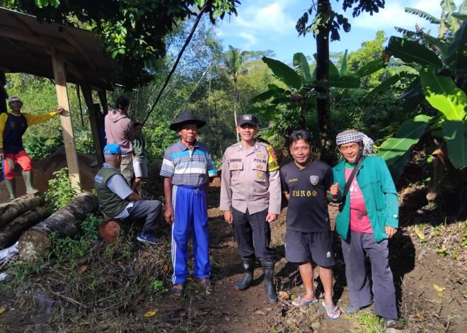 Perkuat Sinergitas, Polsek Cikoneng Polres Ciamis Koorkom ke Warga di Bojongsari