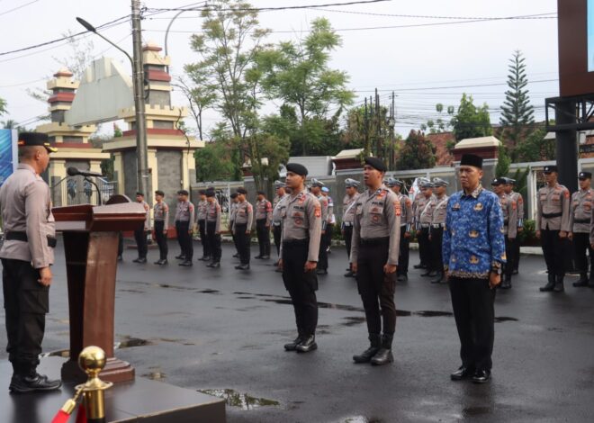 Peran Polri Perkuat Disiplin dan Profesionalisme, Polres Ciamis Gelar Upacara Hari Kesadaran Nasional