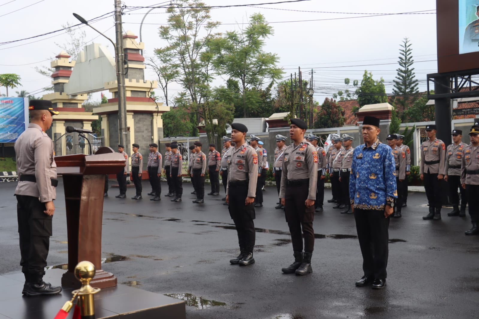 Peran Polri Perkuat Disiplin dan Profesionalisme, Polres Ciamis Gelar Upacara Hari Kesadaran Nasional