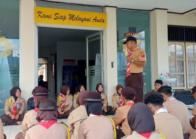 Polsek Banjarsari Polres Ciamis Binlat Rutin Saka Bhayangkara Banjarsari di Makopolsek