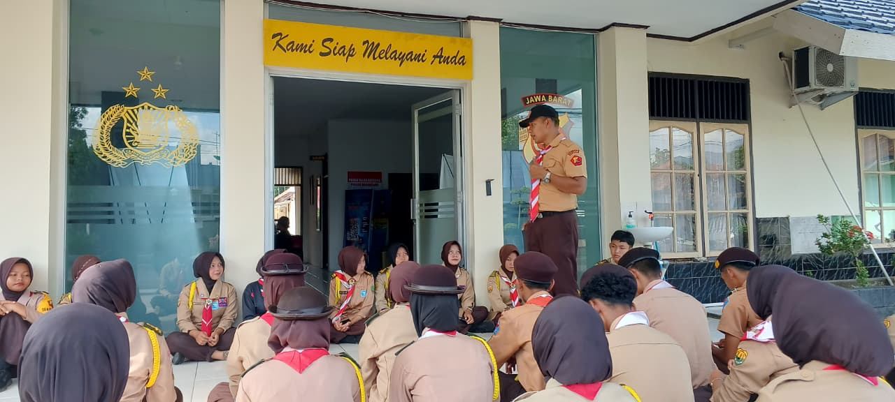 Polsek Banjarsari Polres Ciamis Binlat Rutin Saka Bhayangkara Banjarsari di Makopolsek