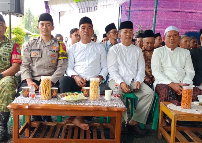 Polsek Cikoneng Hadiri Acara Walimatussafar Toni Mohammad Taufikurrohman di Desa Gegempalan