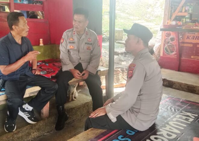 Perkuat Sinergitas, Polsek Ciamis Koorkom Kamtibmas Bersama Kades Pawindan