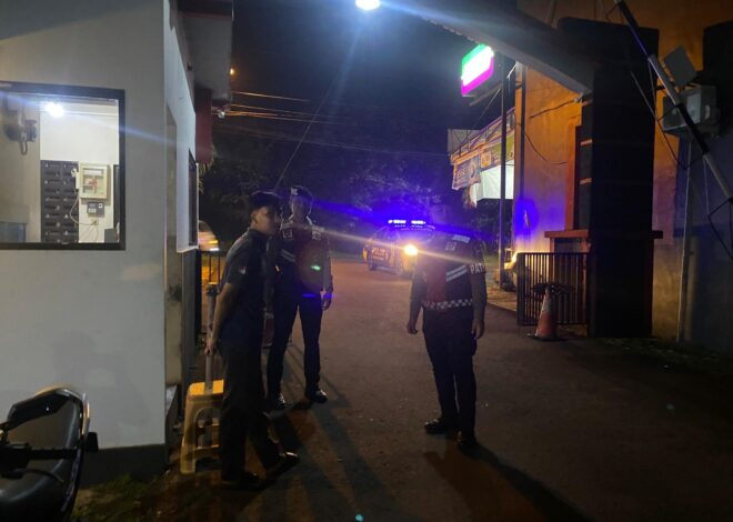 Sat Samapta Polres Ciamis Perkuat Patroli Dialogis Malam Hari Di Perumahan Jati Indah