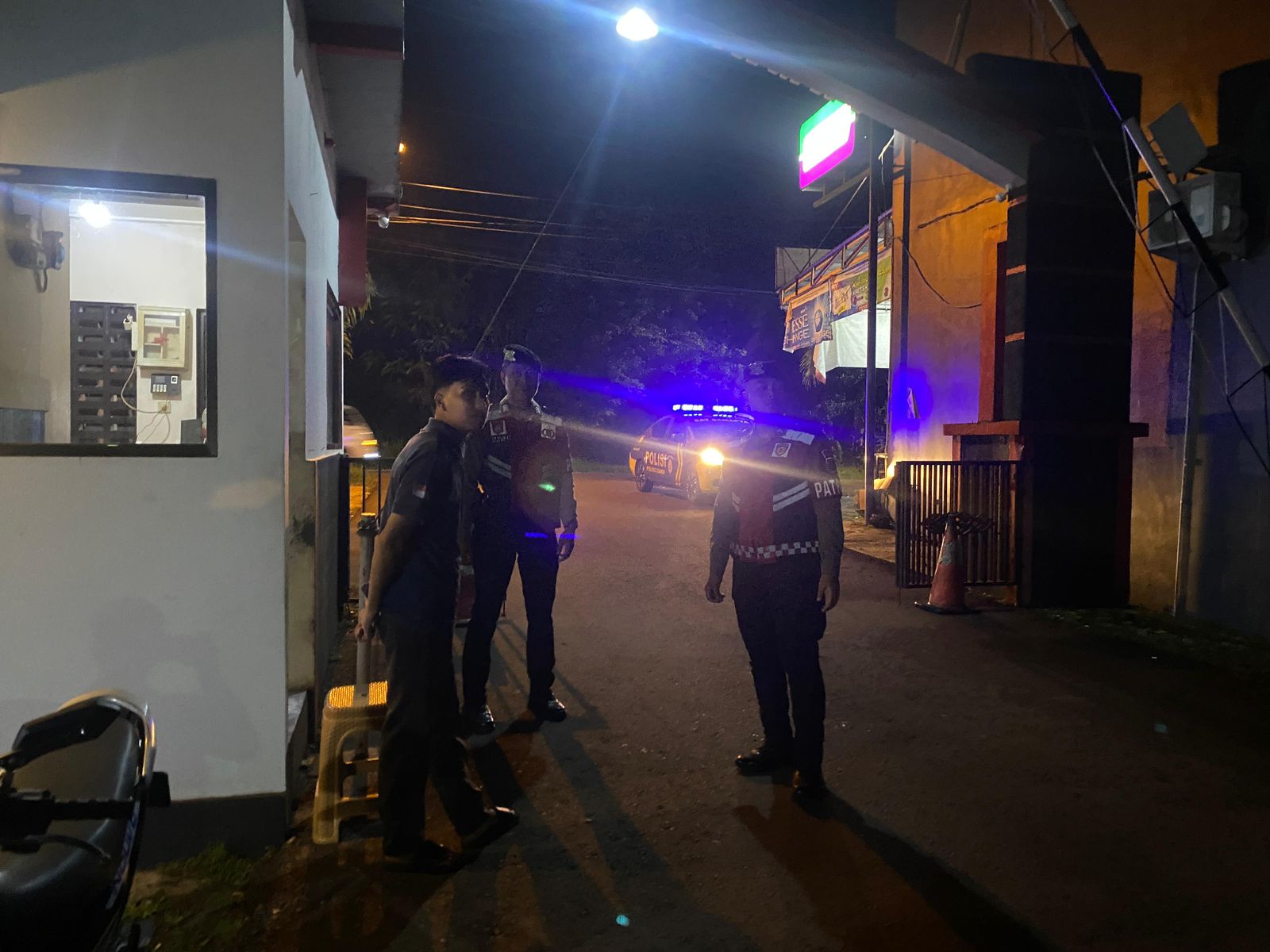 Sat Samapta Polres Ciamis Perkuat Patroli Dialogis Malam Hari Di Perumahan Jati Indah