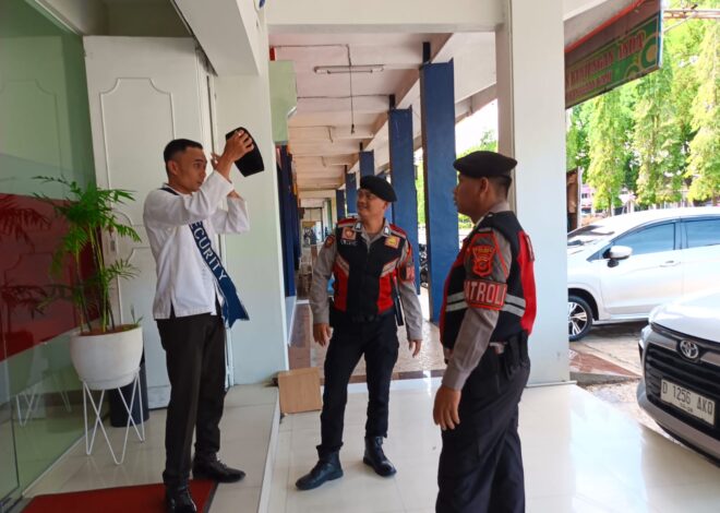 Patroli Dialogis Sat Samapta Polres Ciamis di Objek Vital, Wujud Kehadiran Polisi Berikan Rasa Aman kepada Masyarakat