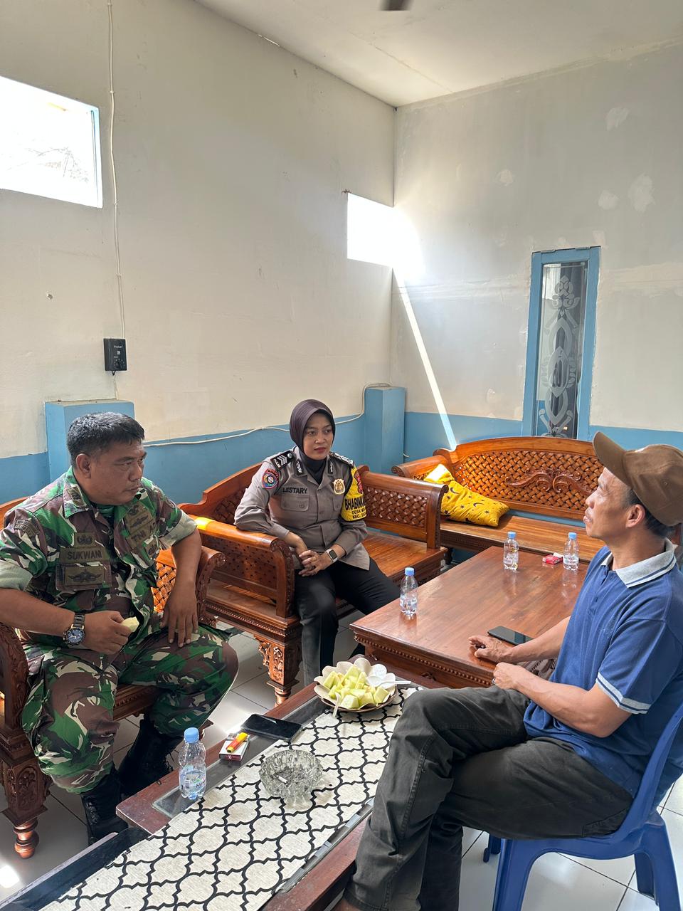 Polsek Ciamis Polres Ciamis Pantau Program MBG di SPPG di Desa Mekarjadi Sadananya