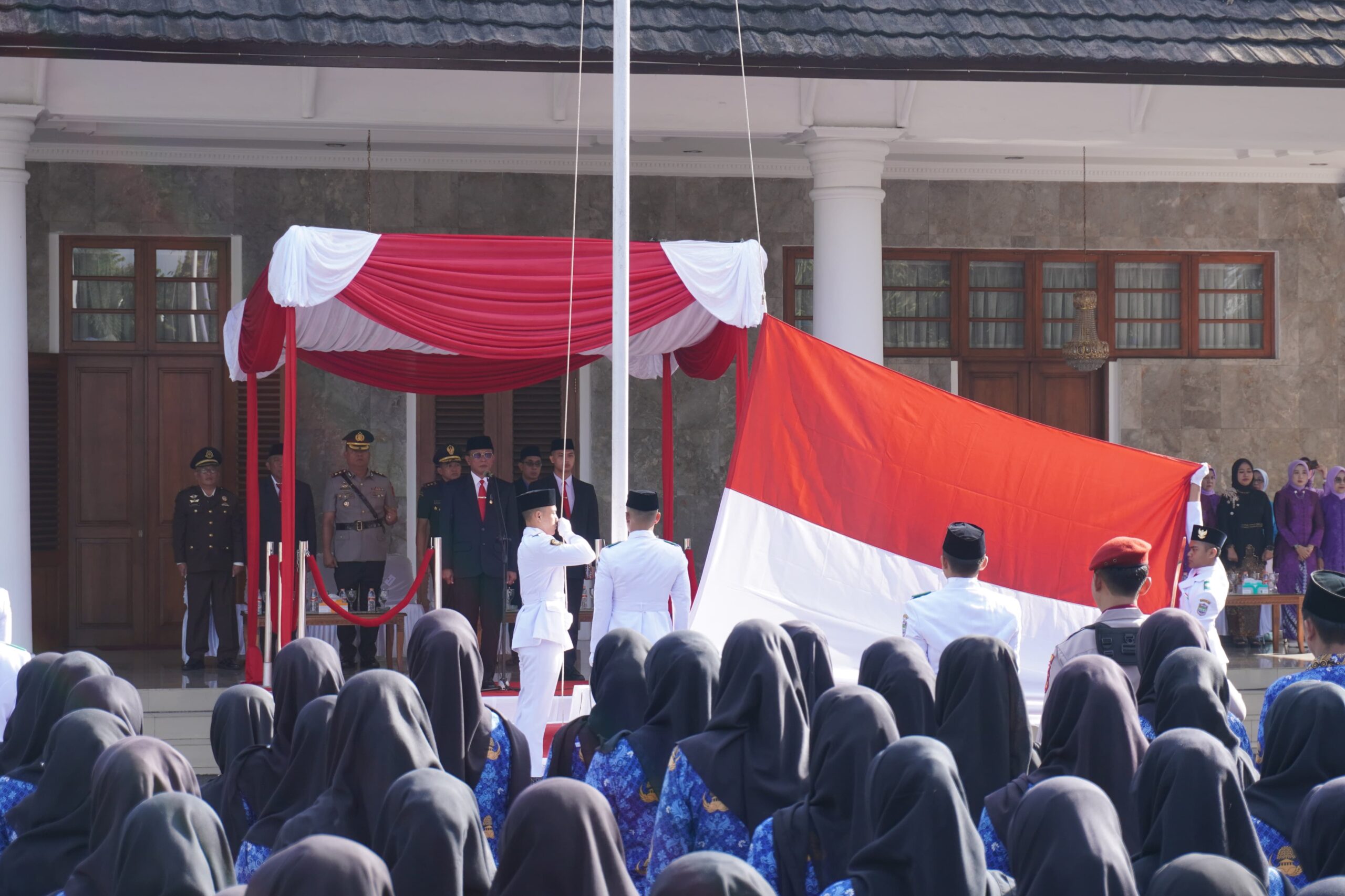 Polres Ciamis Hadiri Upacara Hardiknas dan Harotda, Perkuat Sinergitas dan Komitmen Pembangunan Daerah