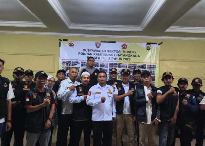 Musyawarah Sektor Setu 2026: Bambang Iswayudi Terpilih Jadi Ketua Pokdarkamtibmas Bhayangkara Periode Baru