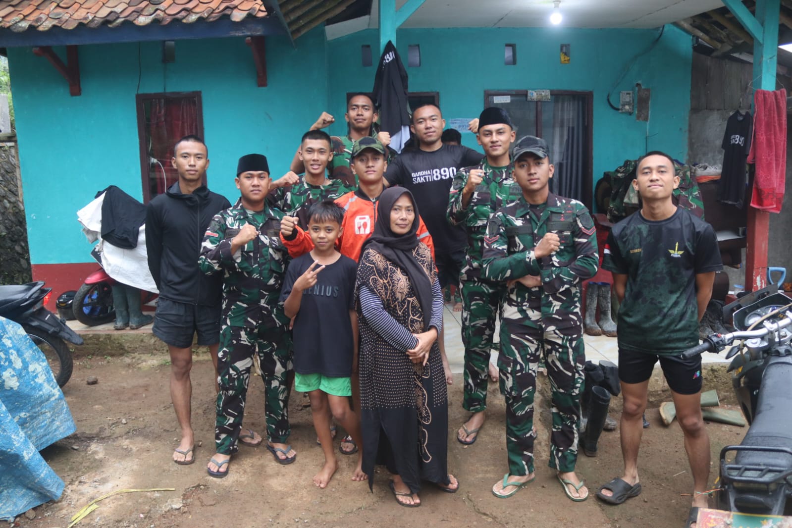 Rumah Ibu Titim Fatimah Jadi Markas Satgas TMMD ke-128 Garut