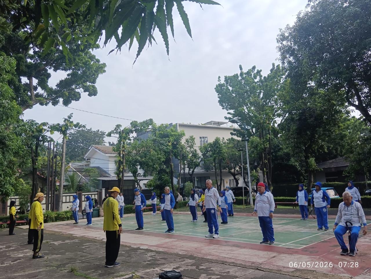 Ketua Umum POKDAR Kamtibmas Bhayangkara Nasional laksanakan Senam Pagi