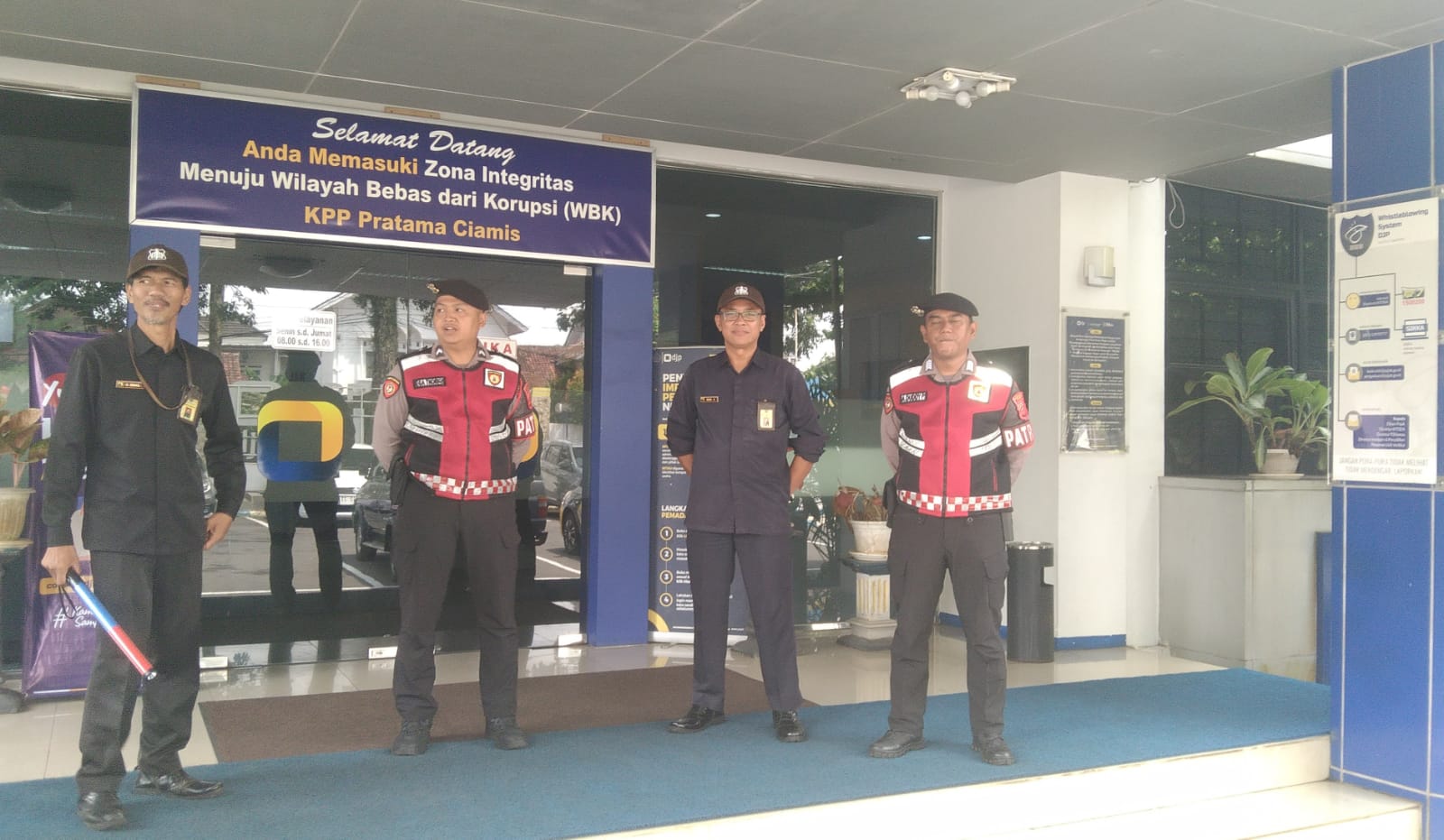 Patroli Dialogis Sat Samapta Polres Ciamis Tingkatkan Pengamanan di Kawasan Kantor Pajak