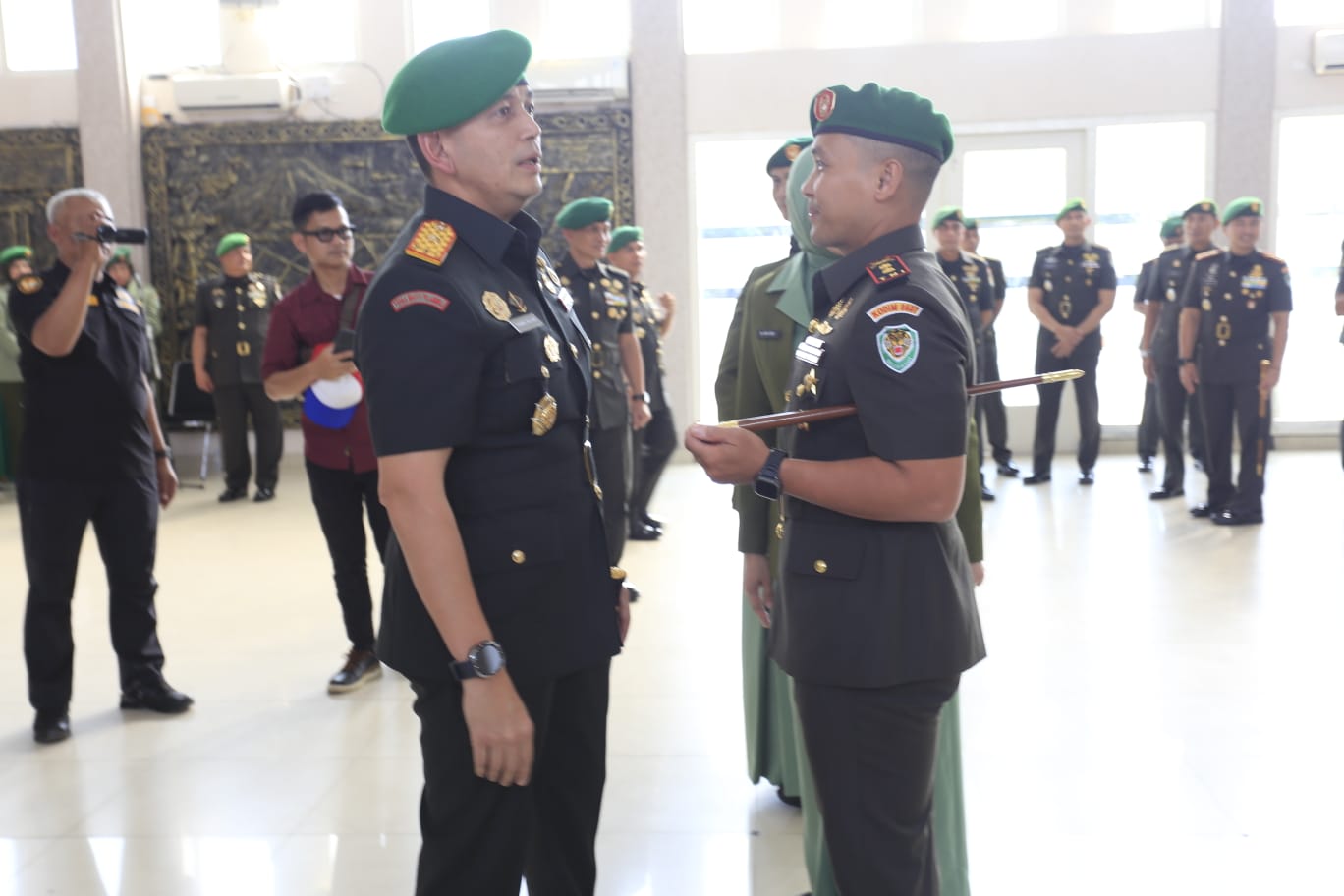 Tongkat Komando Kodim 0607/Kota Sukabumi Resmi Diserahterimakan di Makorem 061/SK